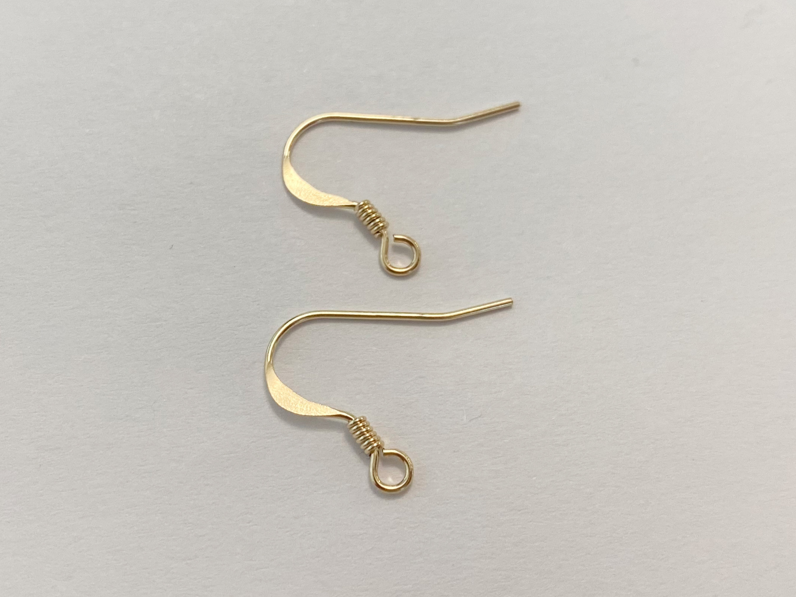 2pair4pcs18k Gold Filled Earring Wiresearring Hooks Gold Earring Hooks  Forward Facingearring Wires for Jewelry Makingbulk Jewelry 