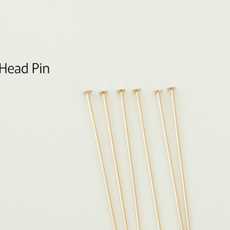 14/20 Gold Filled Head Pins – 2 Inch 24 Gauge – Domed End – 25 Pack – Mayas Gems - View #3