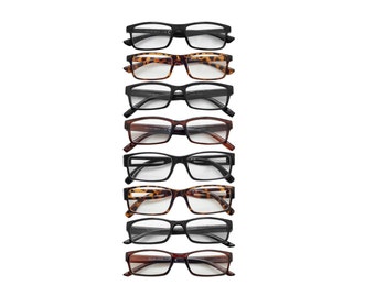 Reading Glasses Men Womens Unisex Readers 6 Pack Assorted Styles