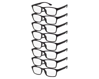 Reading Glasses Mens Womens Unisex Readers 8 Pack Value All Powers
