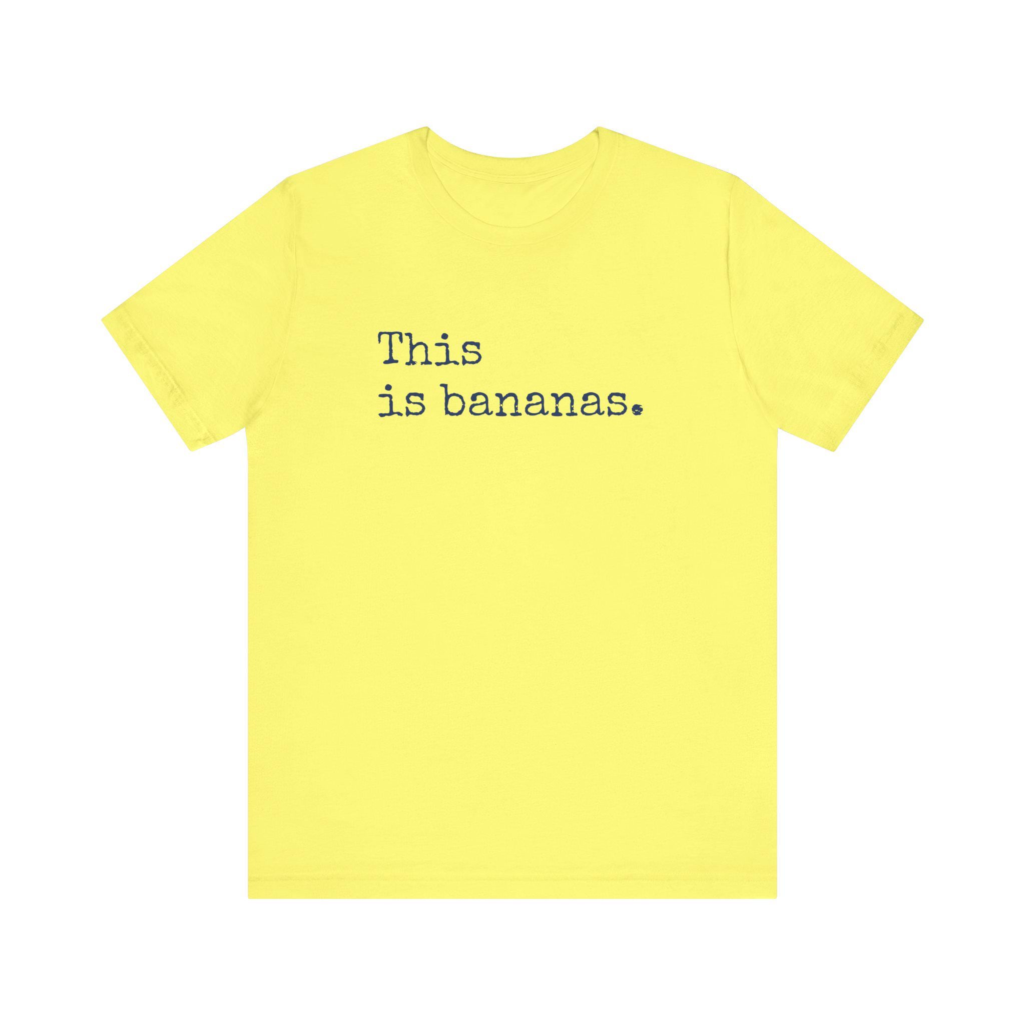 これはバナナのユニセックスTシャツ - サバンナバナナ、面白いバナナTシャツ、バナナTシャツ、皮肉なシャツ、バナナテーマ
