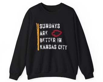 Chiefs Football Sweatshirt, Mahomes, Kelce, Arrowhead, KC Kansas City, Unisex Crewneck, Game Day Apparel, Sports Fan Gift