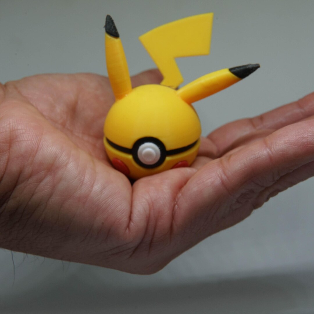Pokemon Photo Props 3D Printed Pokéball Prop - Pokémon Collectible - Pilkachu Mini Pokeball ...