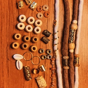 Dread Jewellery Accessory Kit (35) Gold