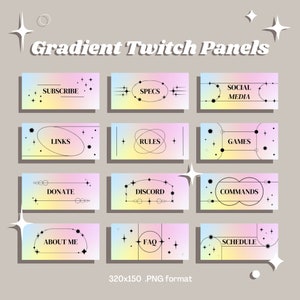 Gradient Twitch Panels
