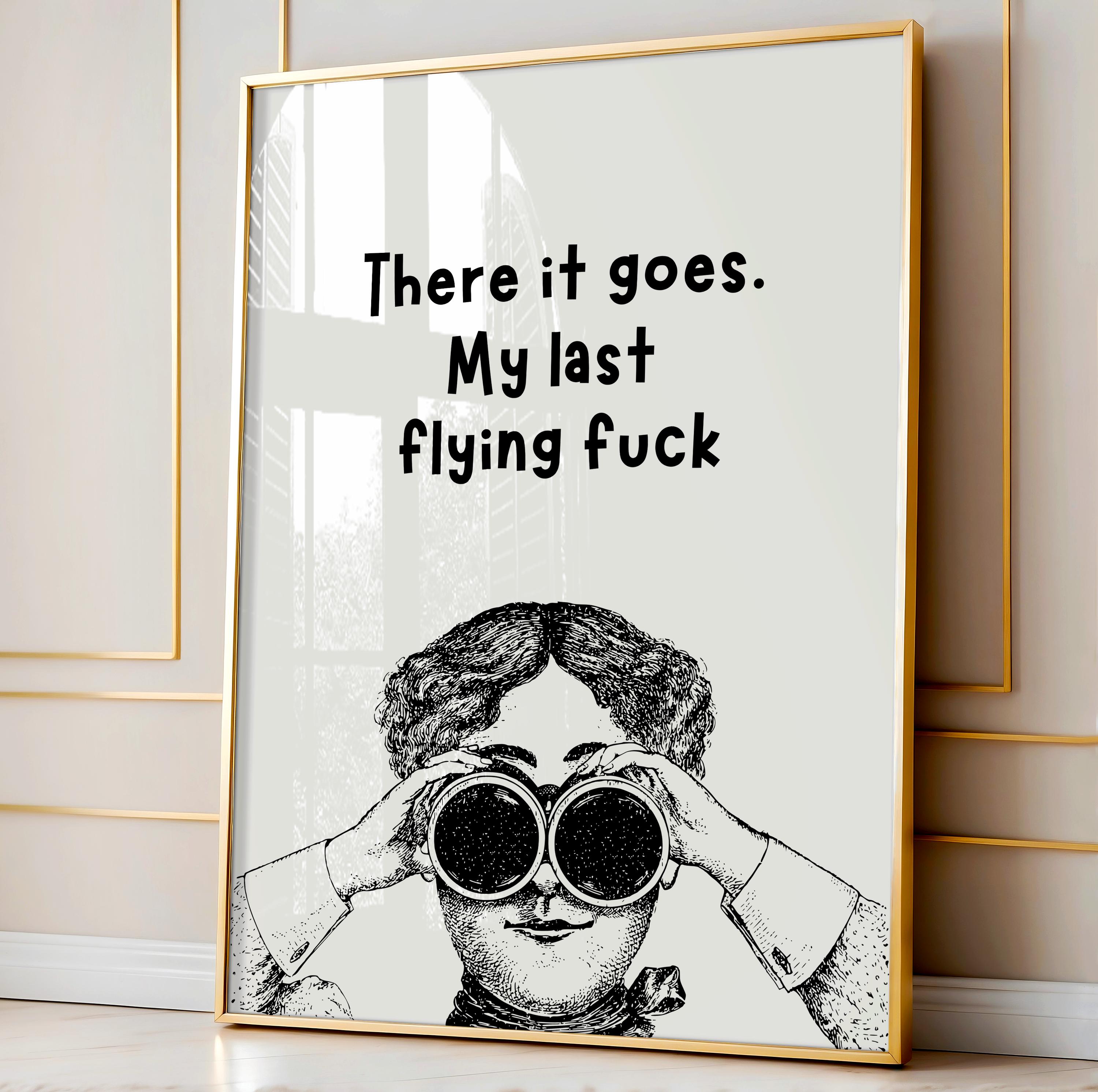 Tongue in Peach Funny Quote Print | Home Prints | Oh What A Day | Typography Banter Joke Home Sweet Home Meme | A4 A3 A5 | *FRAME NOT INCLUDED* - A3