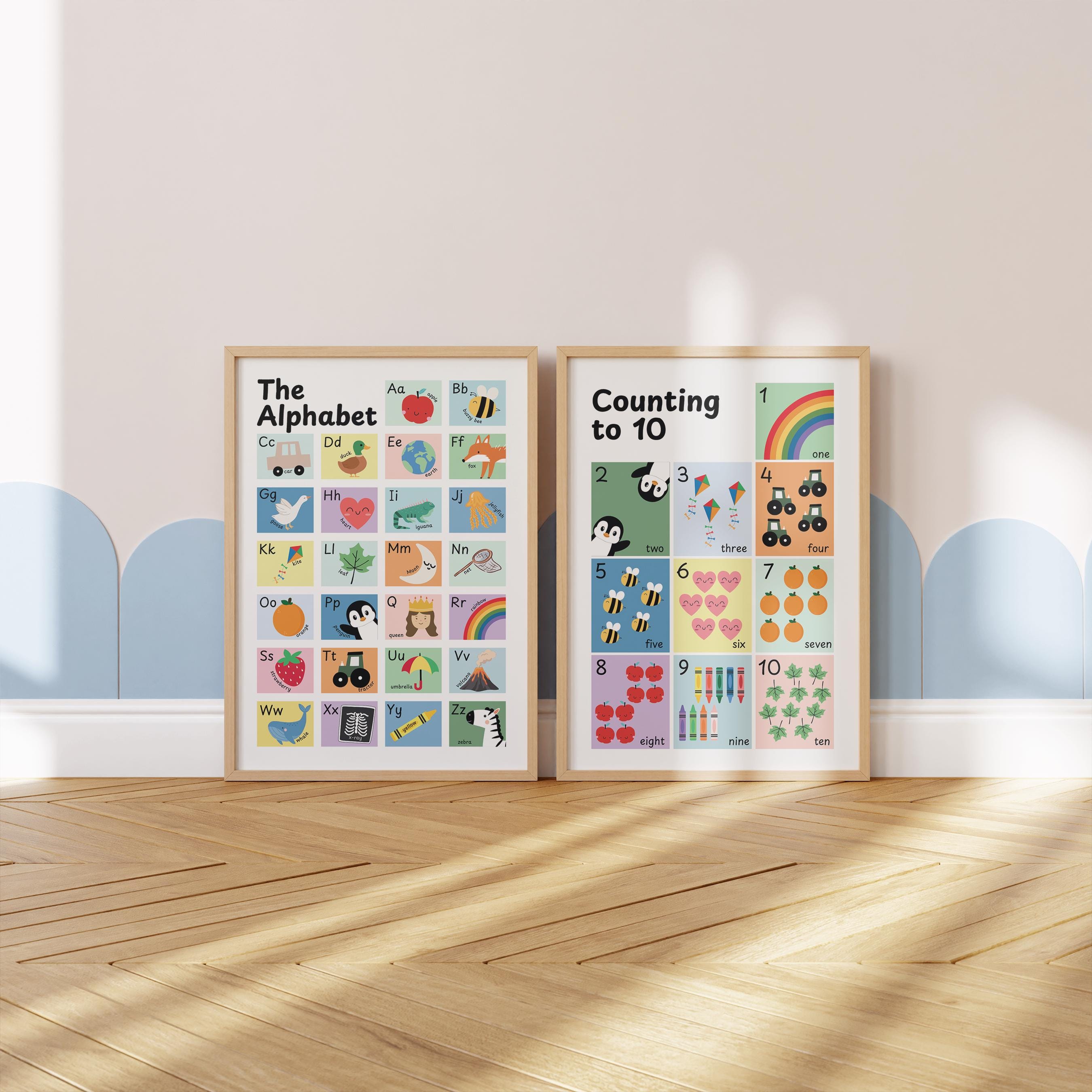 Set Learning Prints, Children's Bedroom, Nursery, Feelings, Weather ...