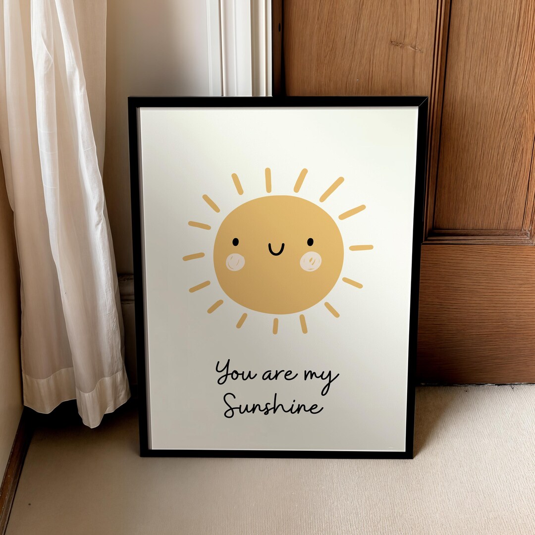 Sunshine Nursery Print: Cheerful Kids Room Decor | UNFRAMED - Etsy