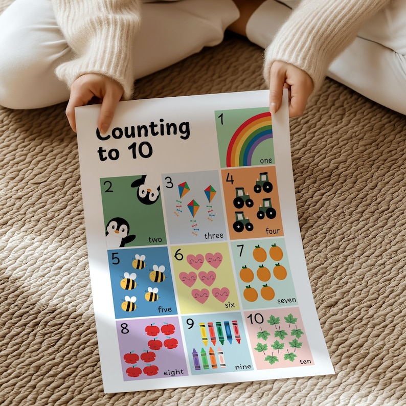 Set Learning Prints, Children's Bedroom, Nursery, Feelings, Weather ...