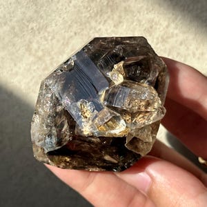 Raw Smoky Quartz Point: Natural Saturated Color