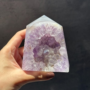 Druzy Amethyst Agate Tower