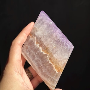 Faceted Amethyst Diamond Carving