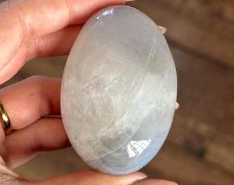 Piedra de palma de ágata - Cristal de meditación pulido