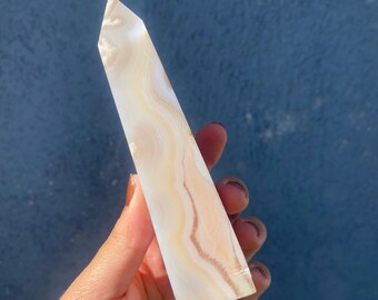 黒花瑪瑙　タワー　天然石 黒花瑪瑙 タワー 天然石