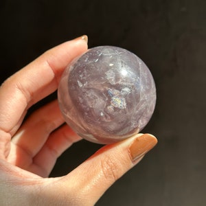 Uncommon Mica in Fluorite Sphere!