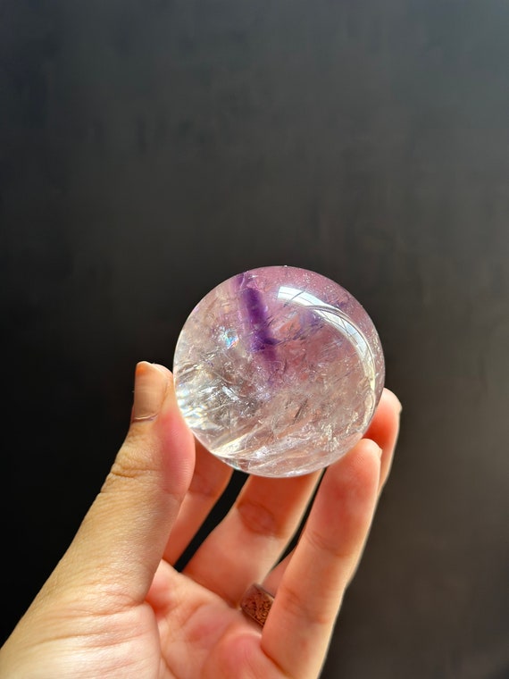 レインボー☆ラベンダーアメジスト 七星陣スフィア球体 置物 7個セット レインボーインクルージョンアメジストスフィア - Etsy 日本