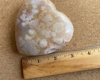 クォーツフラワーアゲートハートとドゥルージー - Etsy 日本