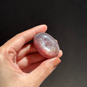 Gem Lepidolite Palm Stone!