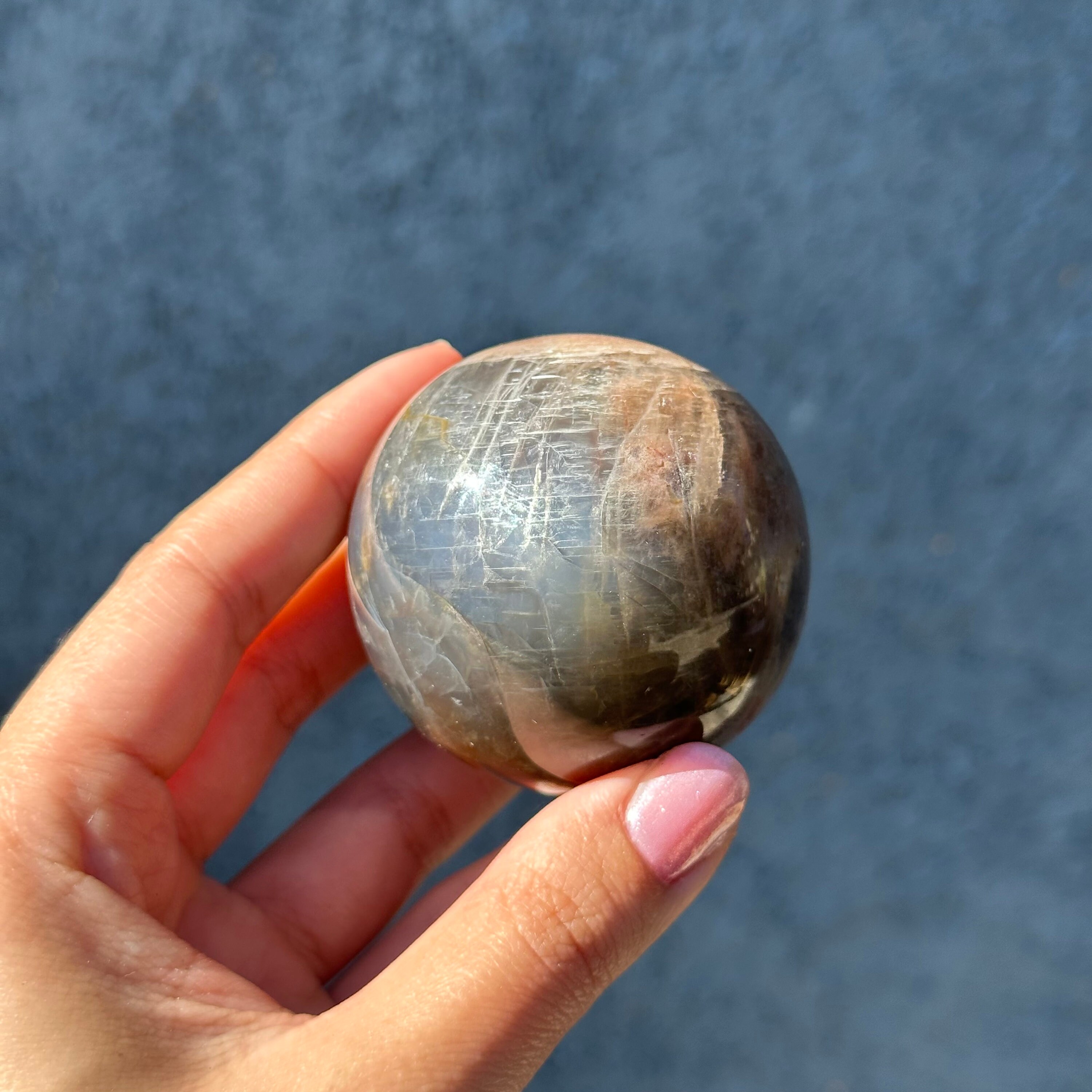 ブラックムーンストーンスフィア - Etsy 日本