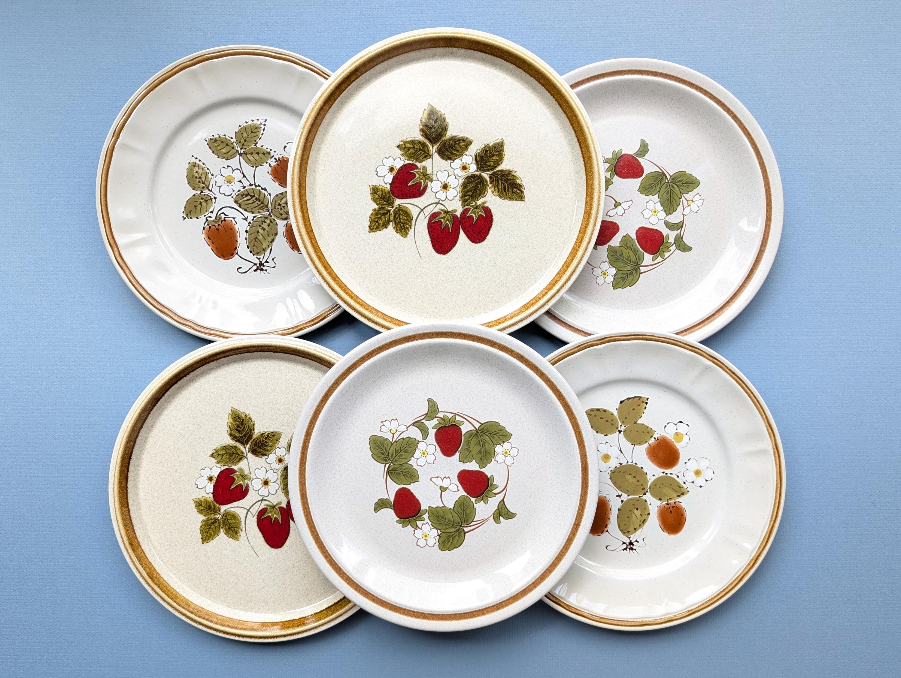 Ceramic Vintage Strawberry Dinnerware Vintage Strawberry