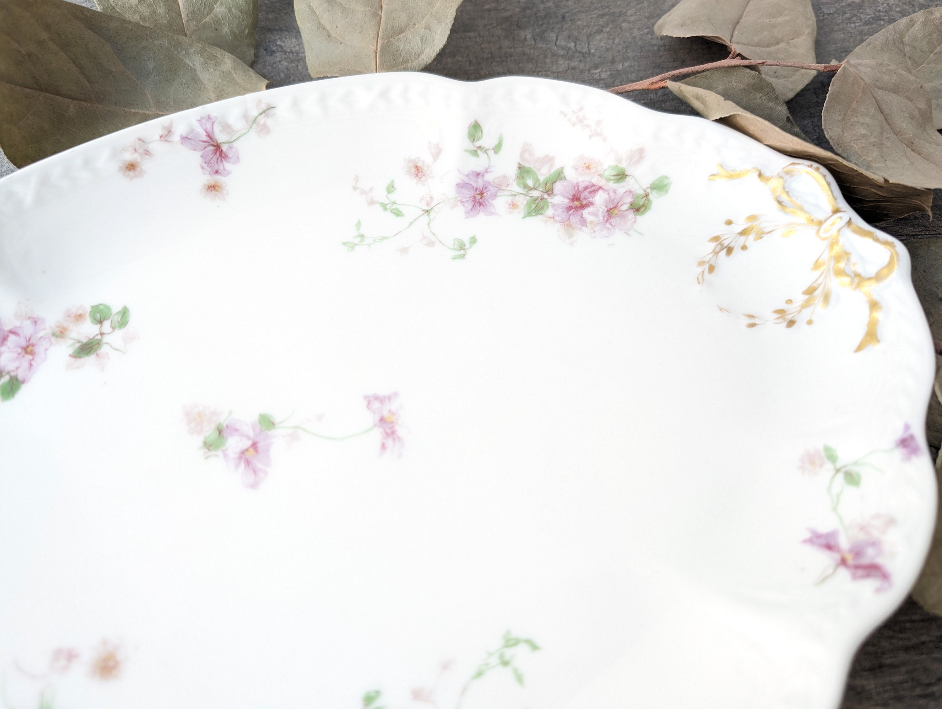 Vintage Purple CH Field Haviland Limoges GDA France CHF359 Set of