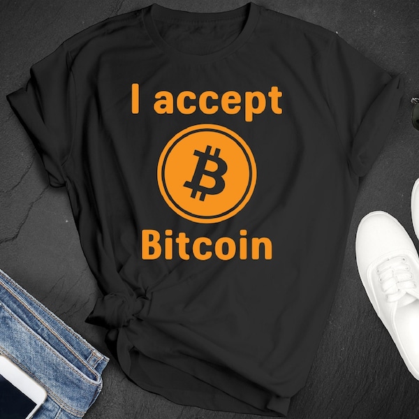 I accept Bitcoin Png, Bitcoin T-Shirt, Crypto T-shirt Png, Bitcoin Payment T-Shirt, | Digital File Only - Imagesforyourbiz