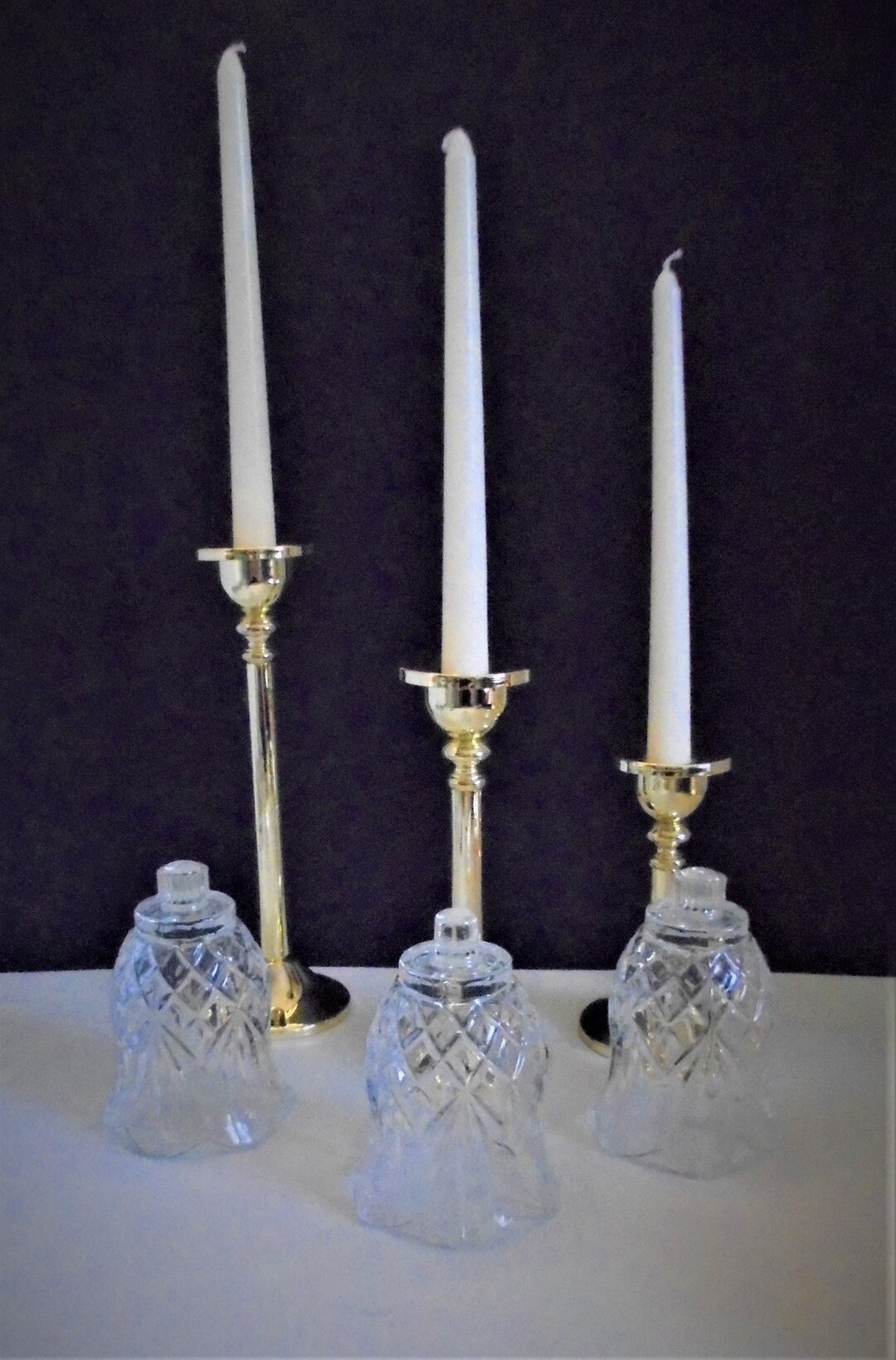Godinger Candlestick Holders Godinger Silver Art Co. Tiered Etsy