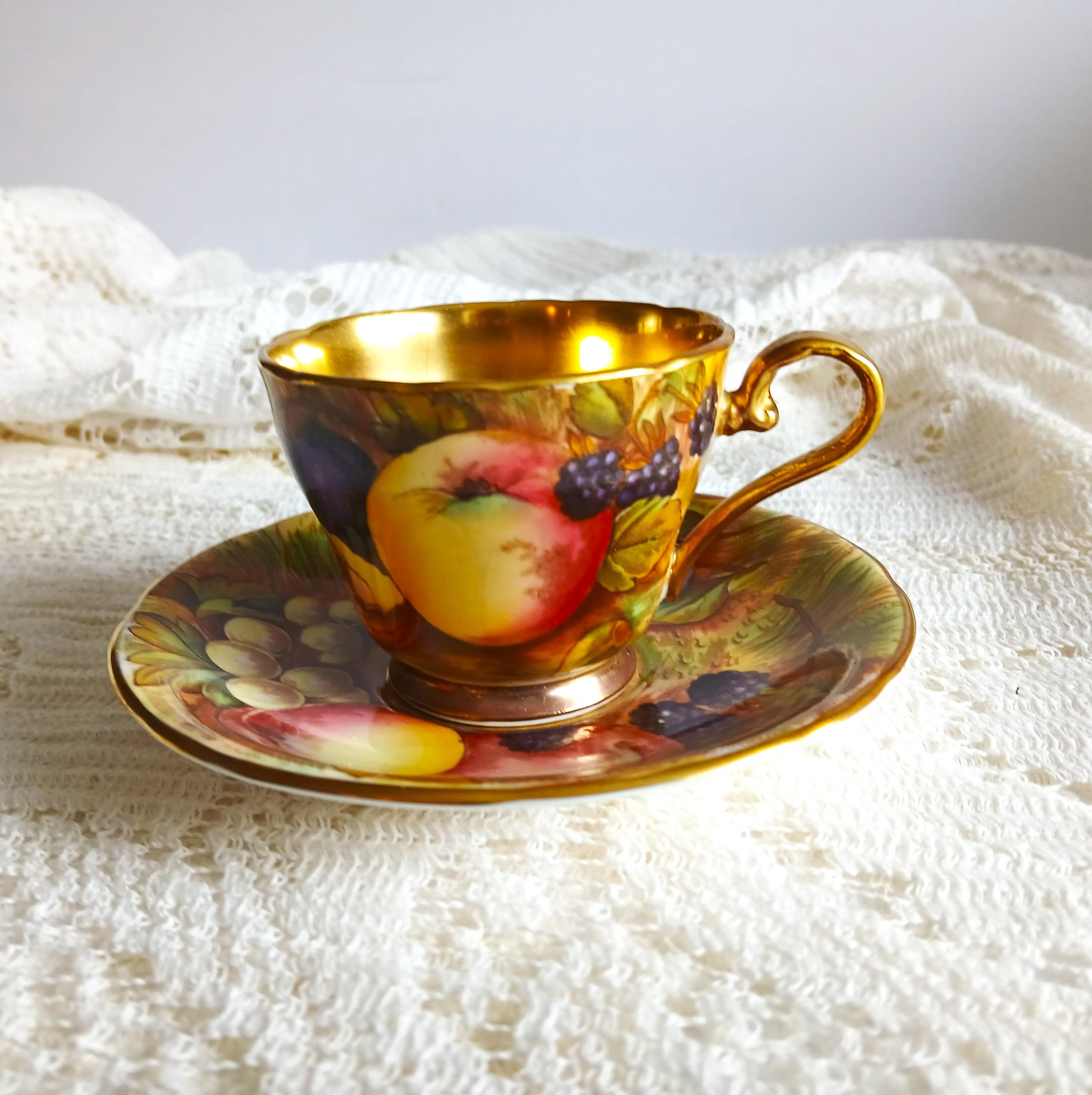 Aynsley Orchard Gold - Etsy