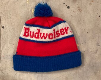 Budweiser Knit Hat - Etsy