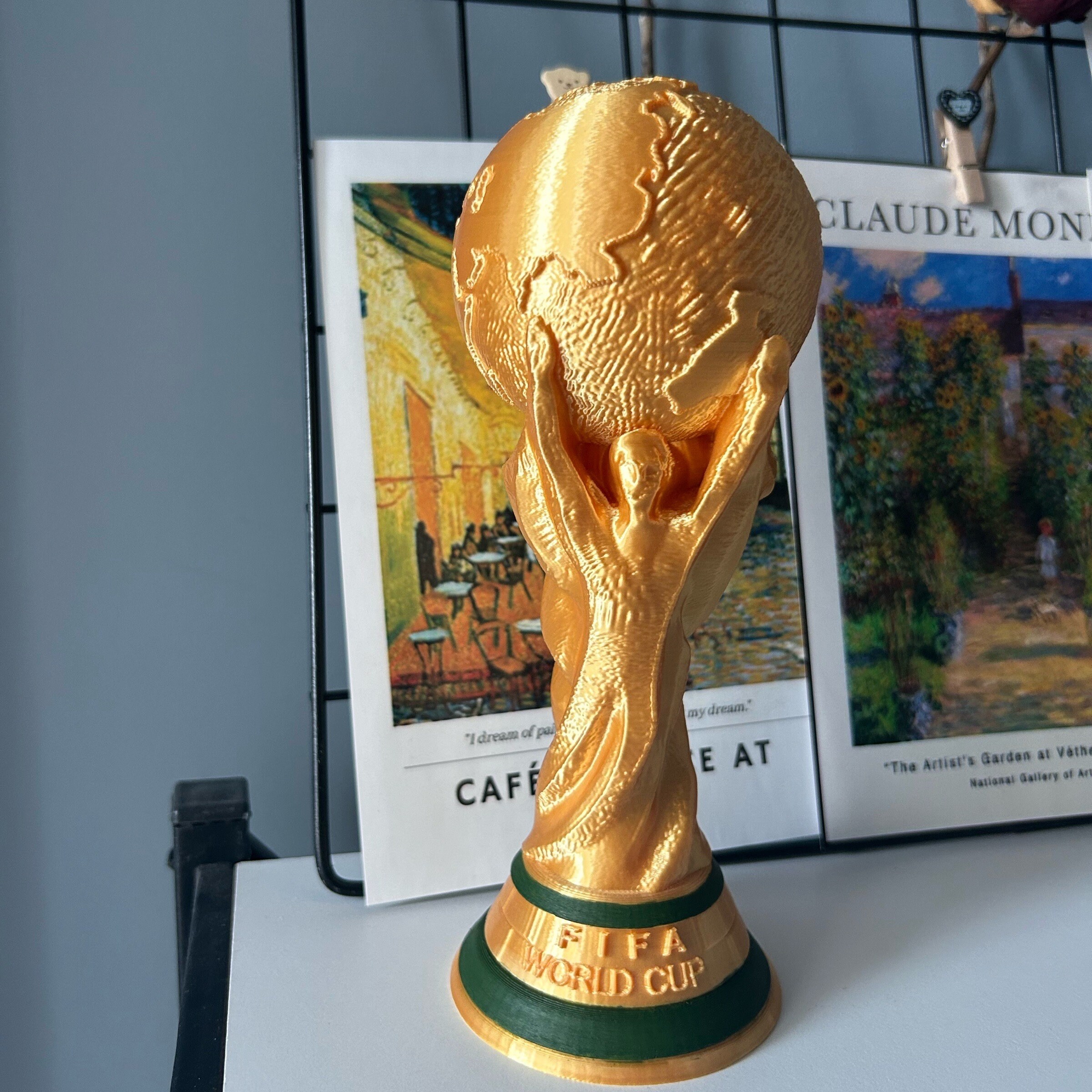 Official 2018 FIFA World Cup Mini Replica Trophy on Pedestal