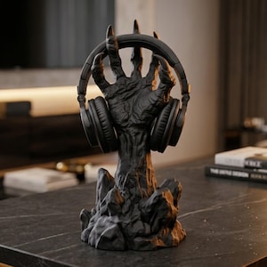 Macabre Skeletal Hand Headset Stand för att lyfta din professionella spelstation