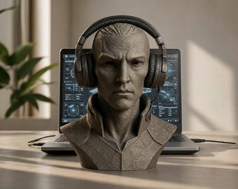 3D Printed Elf Headset Stand, Gaming Accessory