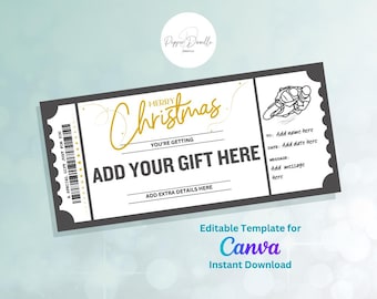 Motorbike Gift Voucher Template: Driving Experience, Track Day (Digital Download)