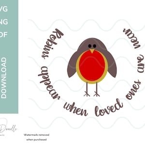 Robin - Arquivo SVG/PNG/PDF de design digital de Natal - Uso comercial - Download instantâneo