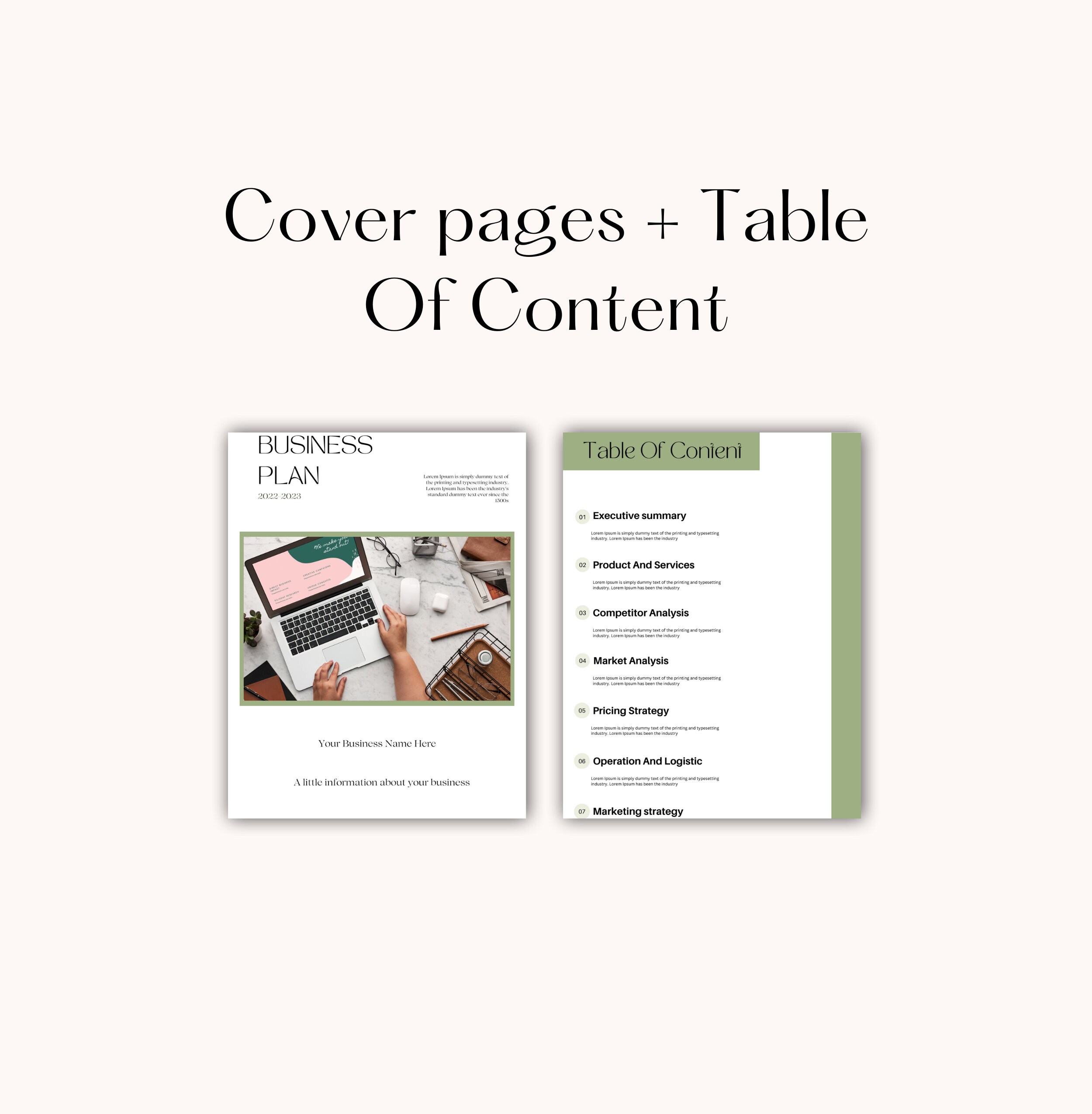 Small Business Plan Canva Template Editable Business Plan Etsy
