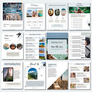 Travel Guide Ebook Template Ebook Template Canva Ebook Etsy