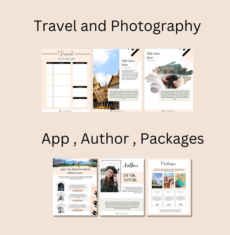 Travel Guide Ebook Template Ebook Template Canva Ebook Etsy