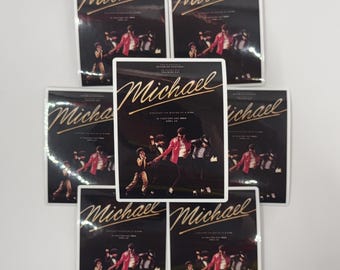 Michael Jackson Stickers, Michael Movie, MJ Biopic, Michael Jackson Movie, Michael Jackson, MJ, King of Pop, Thriller, 80s, Laptop Stickers