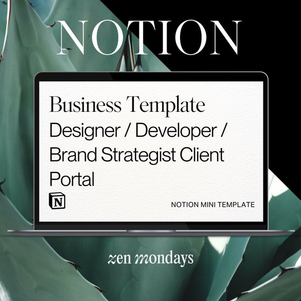 Notion Client Portal | Notion Template | Customisable Notion Template | Notion Editable Template