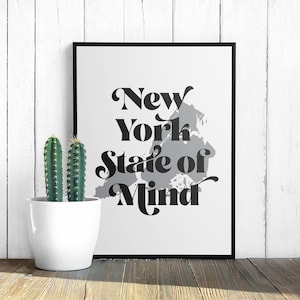 New York State of Mind Digital Art Print Rap Quote Rap Poster