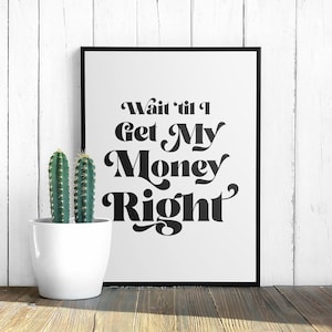 Can&#39;t Tell Me Nothin Digital Art Print Rap Quote Rap Poster