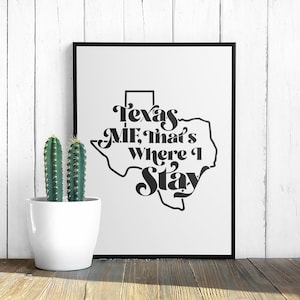 Rep Texas Digital Art Print Rap Quote Rap Poster