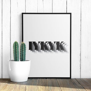 Als je weet dat je weet Digital Art Print Rap Quote Rap Poster