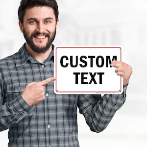 Custom Parking Sign – Durable Aluminum Metal Sign for Property, Security, Business & Outdoor Notice