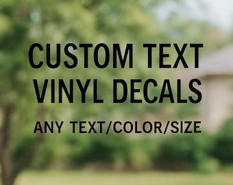 Custom Vinyl Stickers & Decals | Personalized Lettering for Cars, Walls, Laptops, Mugs, Windows, Business Signs