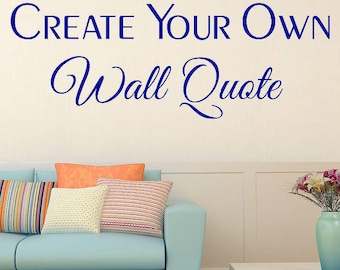 Custom Vinyl Wall Lettering: Personalized Die Cut Decals, Home Decor