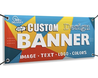 Custom Vinyl Banners – Personalized Outdoor & Indoor Signs for Business, Events, Parties, More