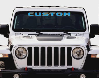 Custom Vinyl Windshield Decal: Personalized Car Sticker, Weatherproof