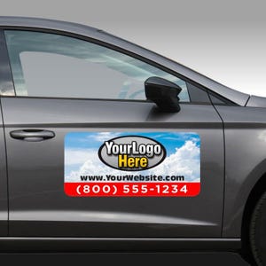 Magnetic Car Signs for Business | Custom Printed Logo Magnets | Durable & Reusable Outdoor Vehicle Decals