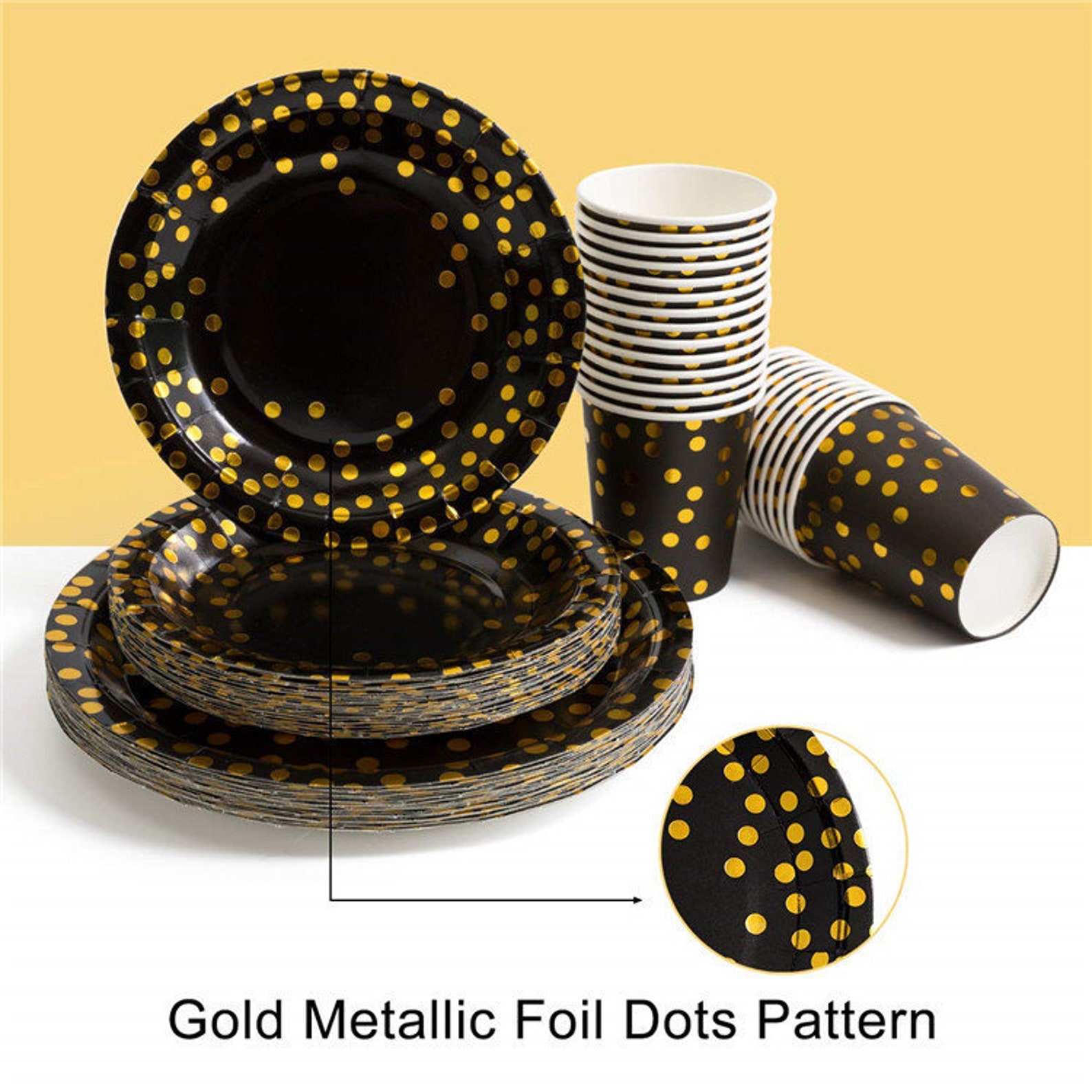 175 PCS Disposable Personalized Placemats Paper Plates Cups Etsy